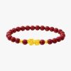 Gold Pure Gold Pi Xiu Bracelet Female Cinnabar