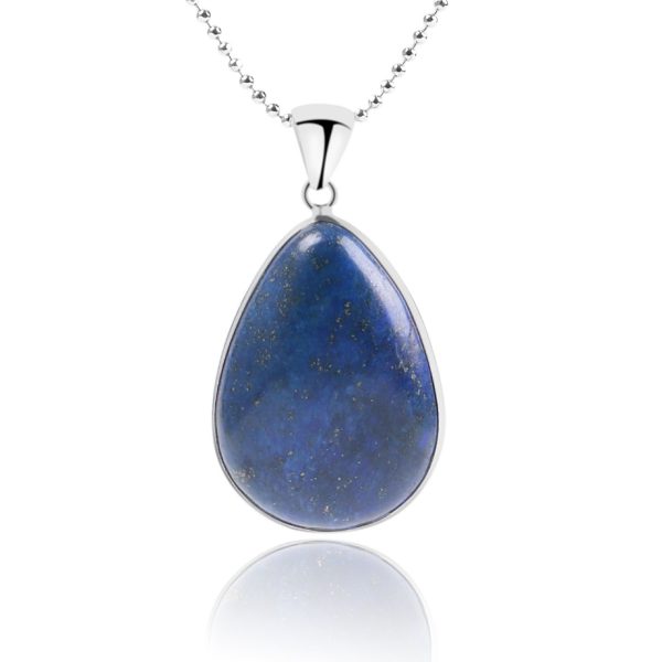 Natural stone necklace semi-precious stone drop pendant