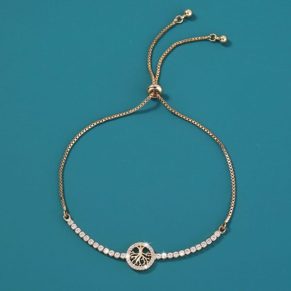 Lucky Tree Element Zircon Bracelet For Women