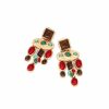 Retro drop-shaped alloy earrings