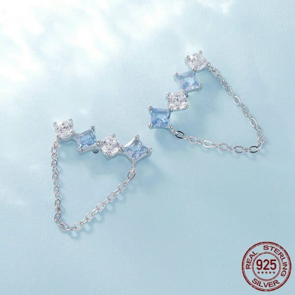 Delicate Stone Stud Earrings Synthesis