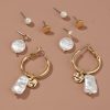 54ce9ecf-2891-4545-a2d6-2508917ebeff.jpg Creative and fashionable four-piece set of special-shaped Imitation Pearl earrings