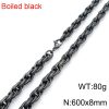 54dcff78-13e1-4f1c-8a70-a4f5bfa6f1d0.jpg Black Dot Pattern Men's Necklace Stainless Steel Retro Men Bracelet