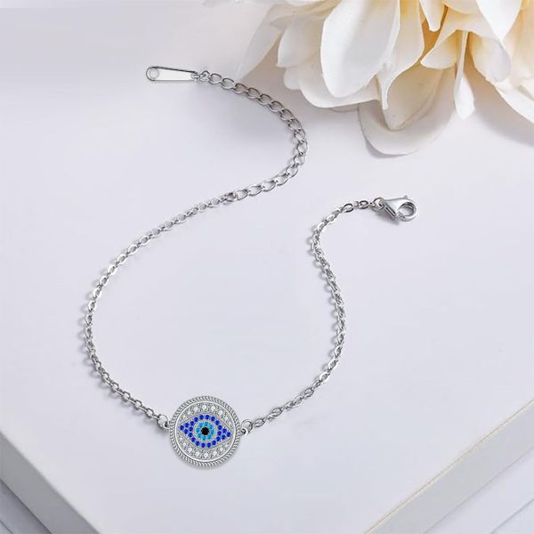Classic Retro Eye Full Diamond Adjustable Bracelet