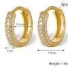 Amy Chunky Paved Hoops Earrings