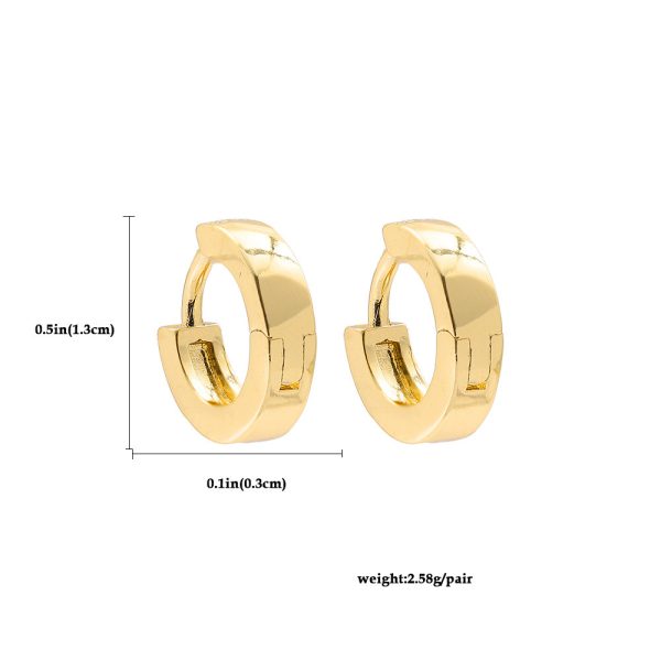 Earrings Temperament Simple Circle Small Hoop