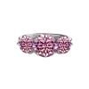S925 Silver Moissanite Three-Life Stone 4 Karat Ring