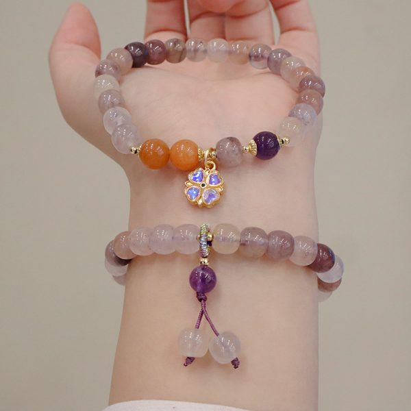 New Natural Jinsi Jade Bracelet Violet Bracelet