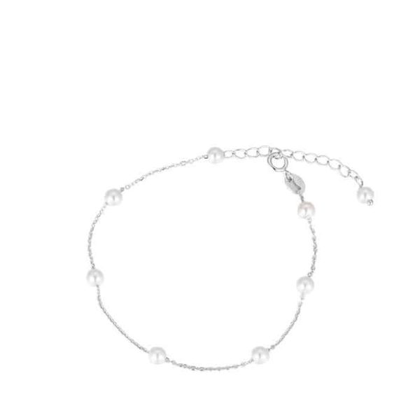 S925 Sterling Silver Pearl Bracelet Elegant Style