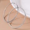 Full Diamond Circle Vintage Exaggerated Earrings