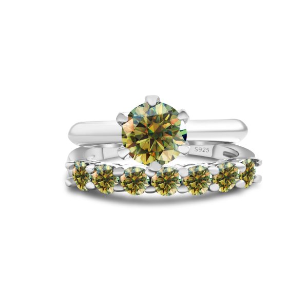 S925 Sterling Silver Moissanite Ring Wear