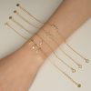 S925 Sterling Silver Geometric Water Drop Bracelet Women's All-match Simple
