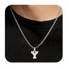 Capital Letter Pendant Necklace Chain Unisex