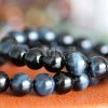 Natural blue tiger eye stone eagle eye cat eye effect good high quality blue tiger eye stone bracelet jewelry