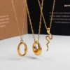 5630111d-b2d9-415e-ad42-d9aa06b32dc3.jpg Popular Geometric Irregular Glossy Ring Snake Pendant Clavicle Chain