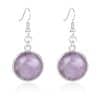 Natural stone crystal earrings
