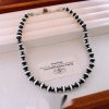 Black And White Beaded Necklace Design Sense Niche Trendy Personality