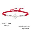 Stainless Steel Bracelet Simple And Adjustable Red Rope Bracelet