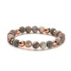 Yoga Energy Lava Volcanic Rock Bead Bracelet