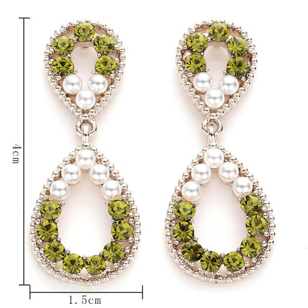 Simple Diamond Cutout Drop Earrings