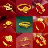 Ring Variety Special-interest Design Fu Character Heart