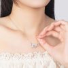 Butterfly Fritillary Necklace Women's Sterling Silver Light Luxury Minority