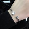 Flower Bud Moonstone Special-interest Design French Gemstone Ring For Women