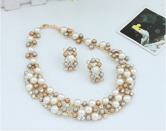 Short Necklace Popular Elements Bridal Jewelry Set Accessories