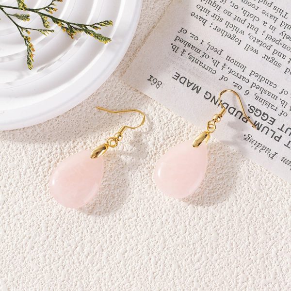 Cut Long Water Drop Earrings