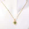 December Birthday Stone Necklace Quadrilateral