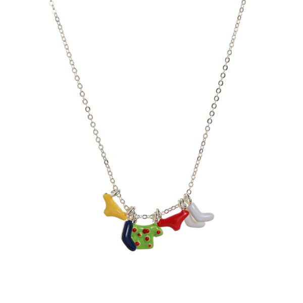Drop Oil Color Clothes Socks Fashion Necklace Bracelet