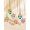 Sweet Colorful Love Romantic All-match Exquisite Niche Zircon Necklace