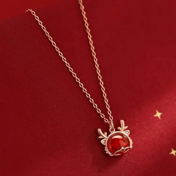 5907e34a-8d14-4ba8-b993-7d04222e271d.jpg Red Agate Dragon Necklace For Women