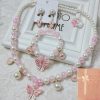 Children's Necklace Jewelry Pearl Bracelet Set