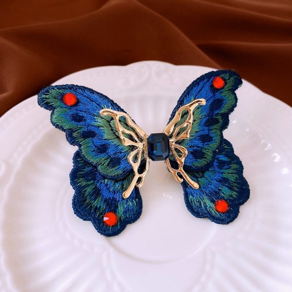 Butterfly Diamond-embedded Open Ring Design Sense Niche Jewelry