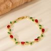 Zircon Tennis Bracelet Bride Ornament Combination