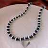Black And White Beaded Necklace Design Sense Niche Trendy Personality