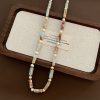 Women's Necklace Natural Stone Beaded Clavicle Chain
