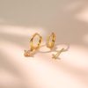 Ear Clip Micro Inlaid Zircon Ear Ring Three-piece Set