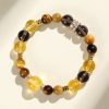 Women's Natural Yellow Tower Crystal String Beads Bracelet