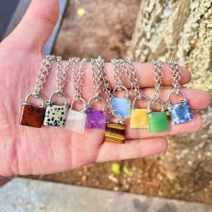 Lock Head Pendant Miscellaneous Stone