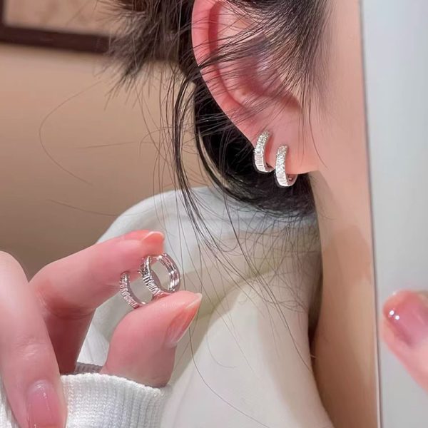 Geometric Circle Ear Clip Women's Simple Bracelet Earrings