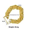 Men's Copper-plated Gold Carven Design Starry Bracelet