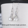 Silver Drop-shaped Pearl Set Fashion Creative Jewelry DIY