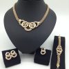 Diamond-encrusted Section Chain Jewelry Set Four-piece Set