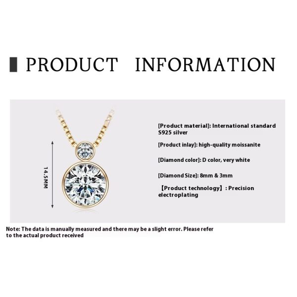 Water Drop Pendant Women's Diamond Necklace Minority All-match