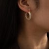 Personalized Fashion All-match Diamond Circle Earrings