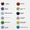 Zircon Contrast Color Necklace Clavicle Chain Light Luxury High-grade Birthday Stone