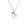 Natural Chalcedony Peace Buckle Necklace Female Chinese Style