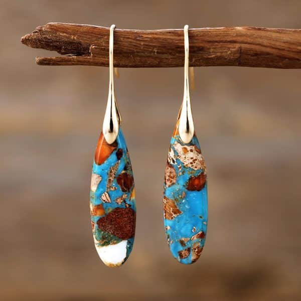 Bohemian Emperor Stone Drop Earrings
